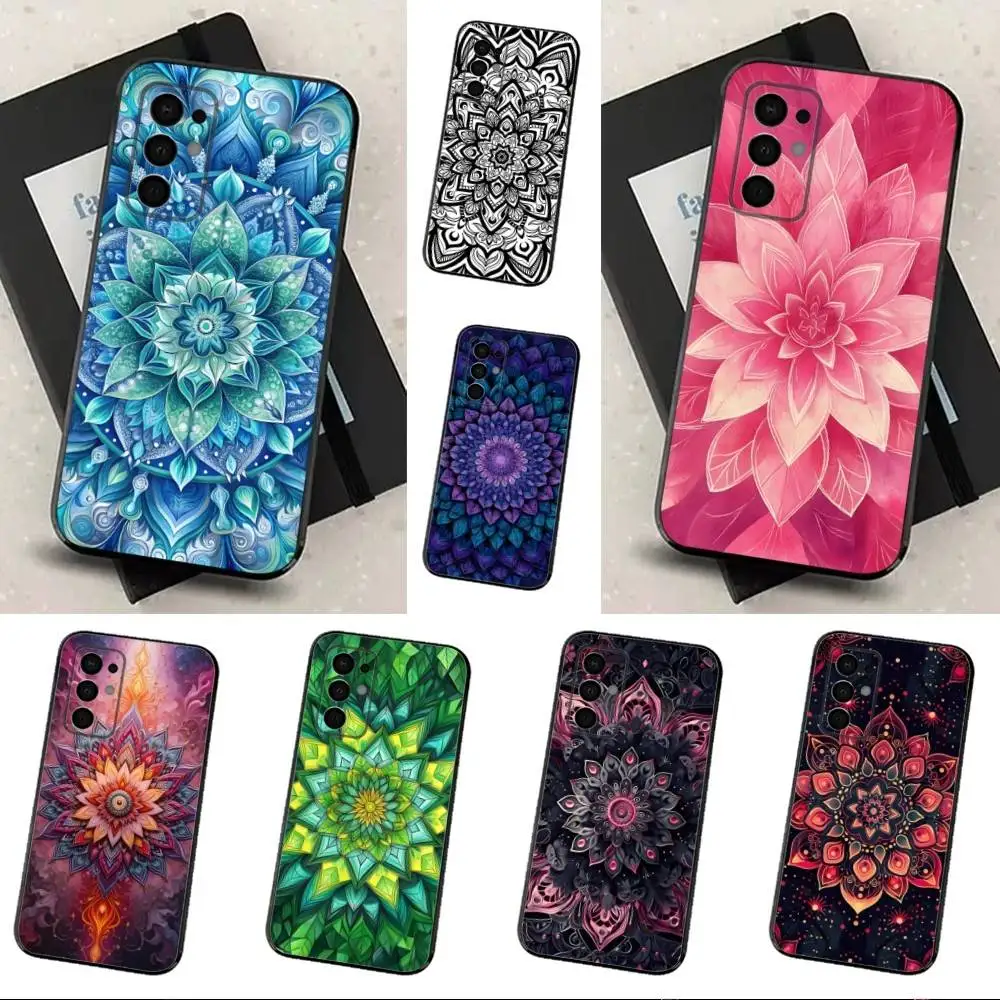 

Cool Art Totem Mandala Phone Case For Samsung Galaxy A91,A80,A73,A72 ,A71,A53A52,A32 ,A31A22,A21s,A20,Black Cover