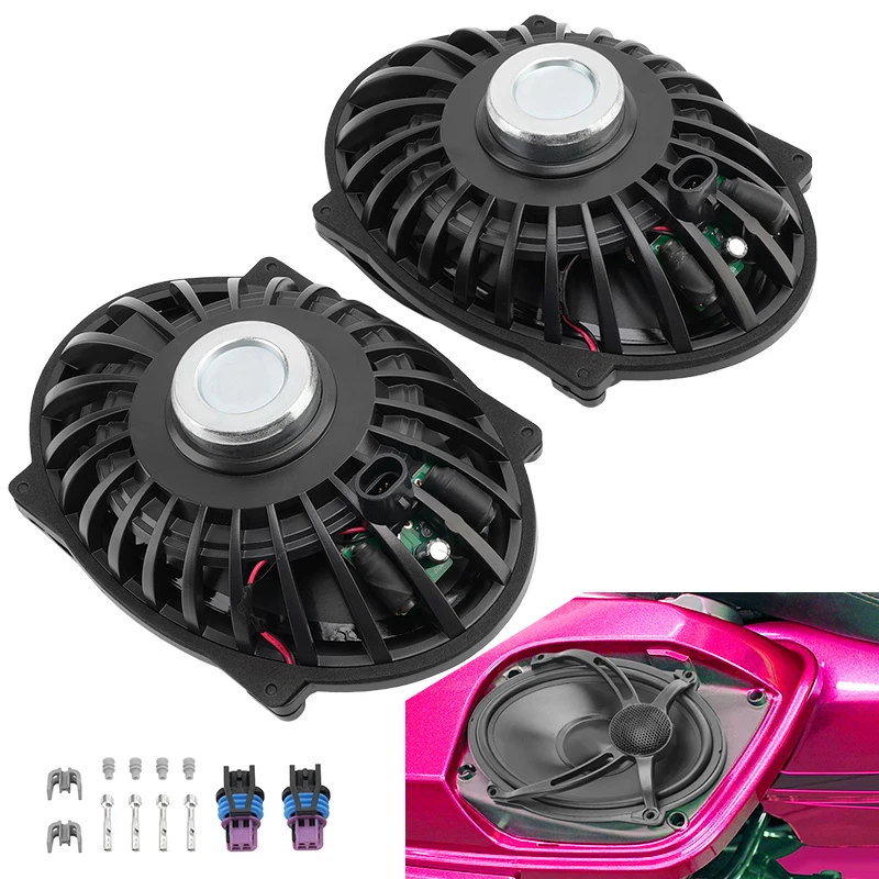

For Harley Touring Road King Electra Glide Street Glide 1994-2025 Motorcycle Radio 5"x7" Saddle Box Lid Speaker