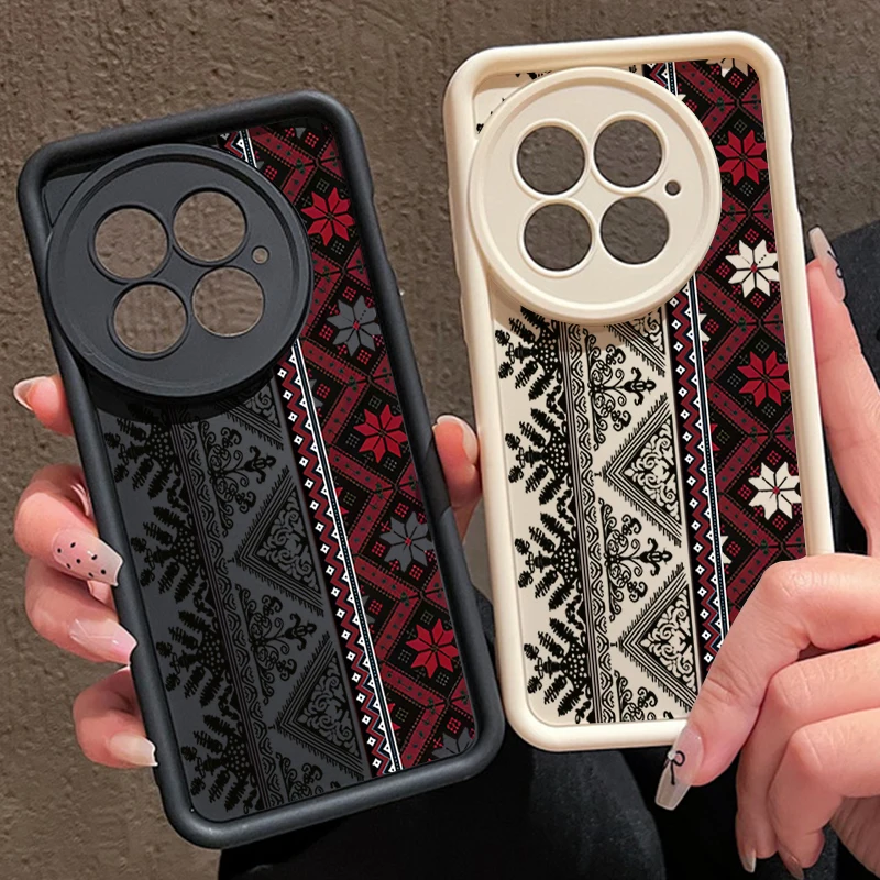 Shockproof Vintage Totem Pattern Phone Case For OnePlus 15R 13R 12R 11R 13 13T 12 5G Soft TPU Cover For OnePlus Ace 6T 6 5 3 2