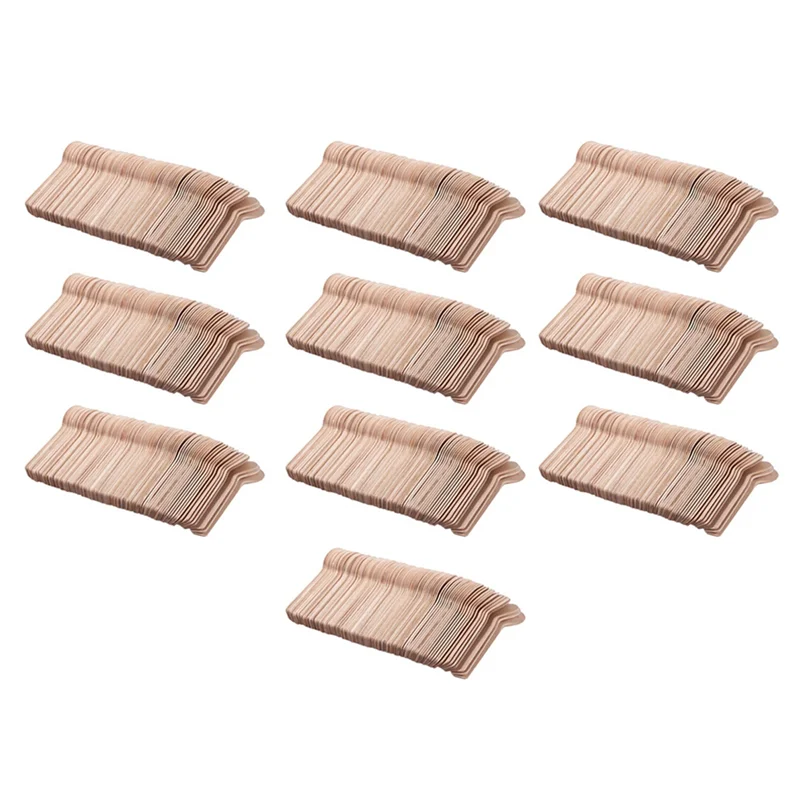 

B03C-1000Pcs Disposable Wooden Spoon Mini Ice Cream Spoon Wood Western Dessert Scoop