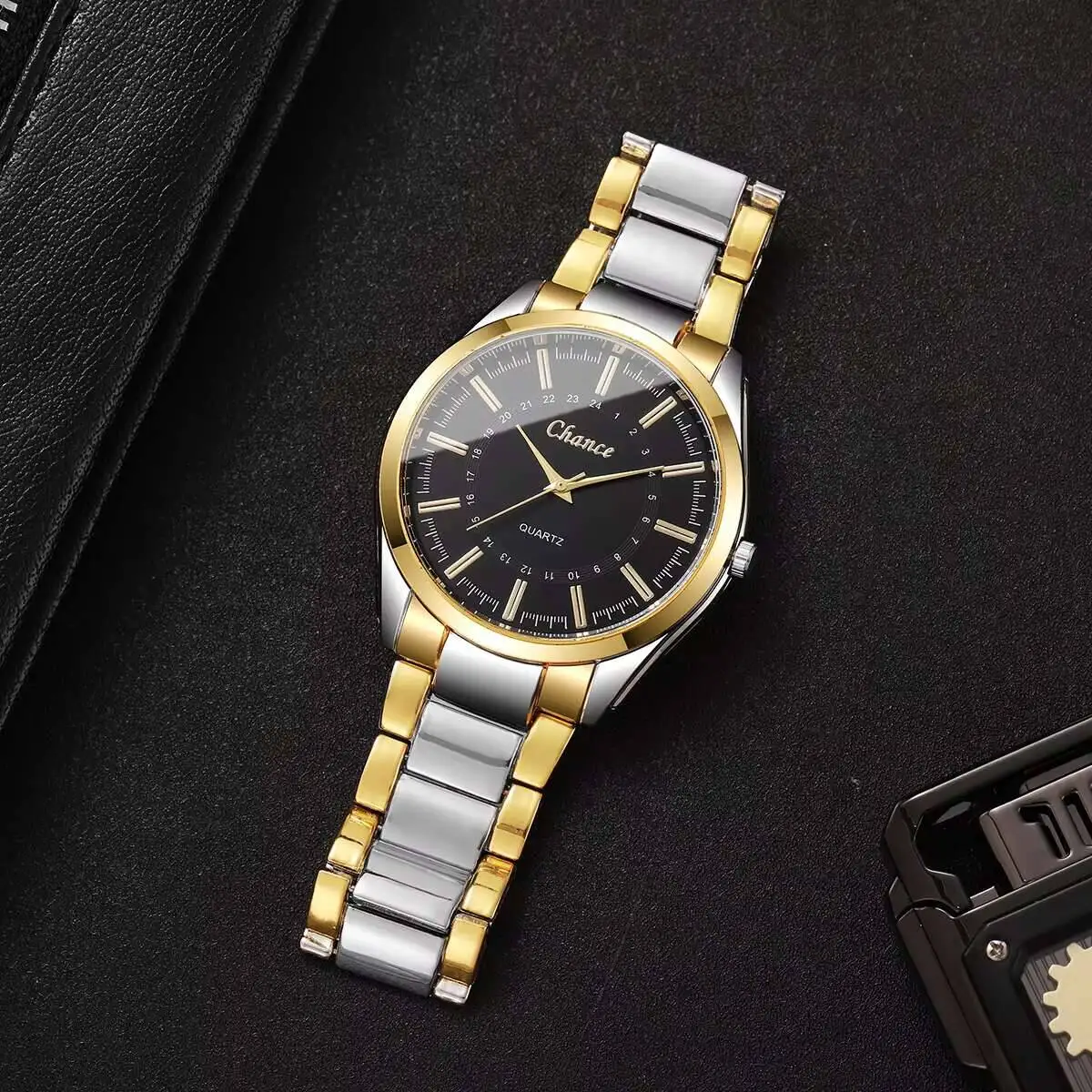 Reloj de cuarzo de lujo para Hombre, relojes de negocios con esfera Simple para Hombre, Reloj para Hombre (sin caja)