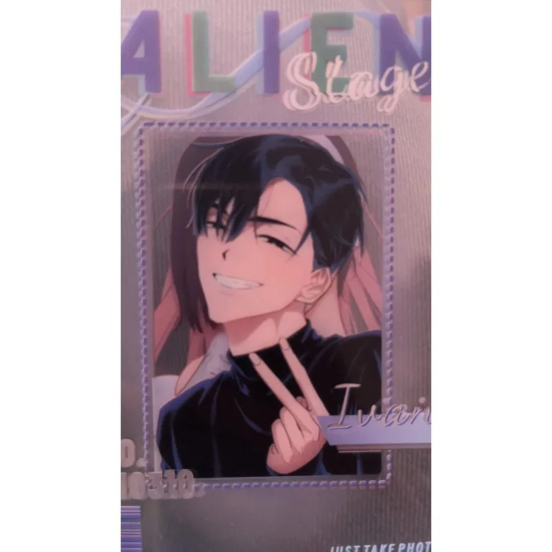 4 pçs/set bonito anime três-Polegada foto adereços diy dos desenhos animados pvc cartão transparente coleção cartão crianças presente