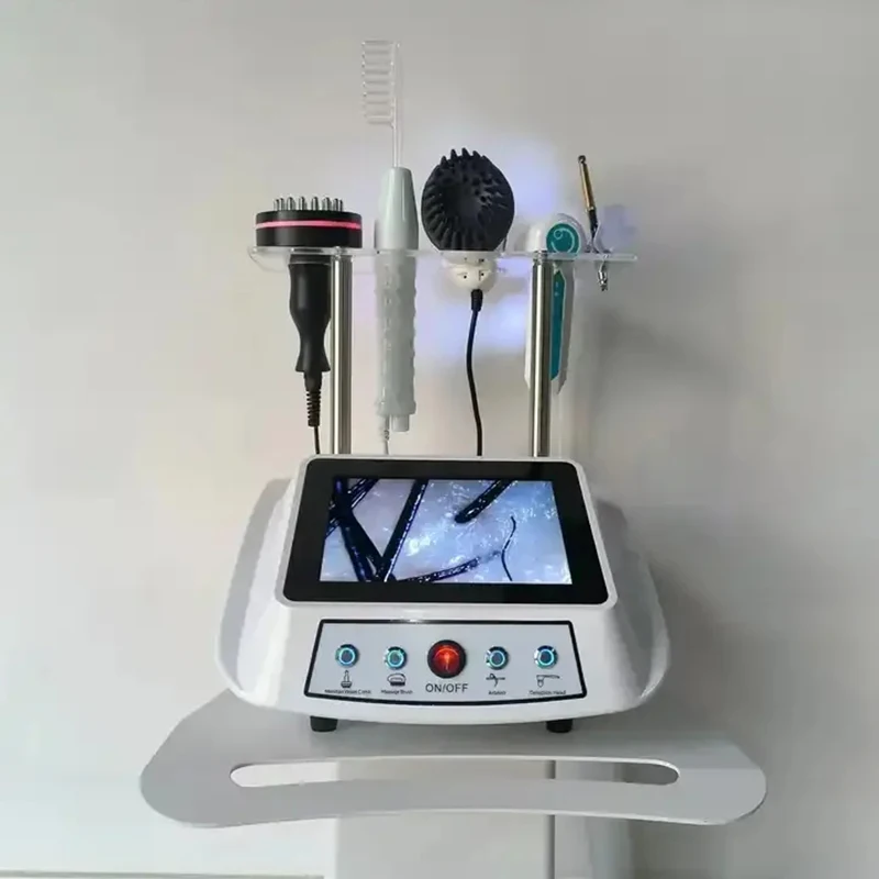 2024 Professional Hair Scalp Treatment Machine with Hair Follicle Detection Analysis Nano Sprayer Hair Regrowth Scalp Massager