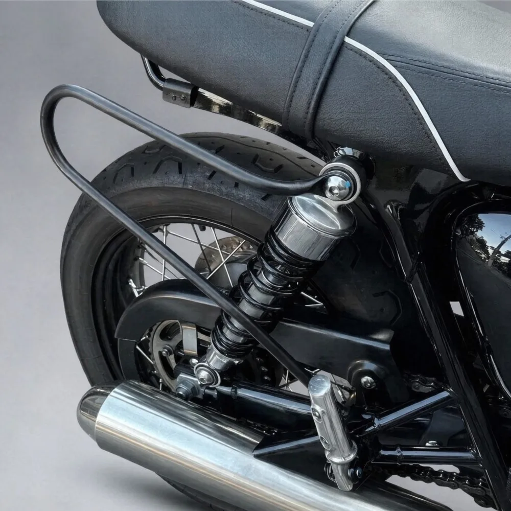 Retro Mount Side Box Hanging Saddlebag Guards Support Bar Bracket Mount For Bonneville T100 T120 Thruxton R 1200 2016-2023