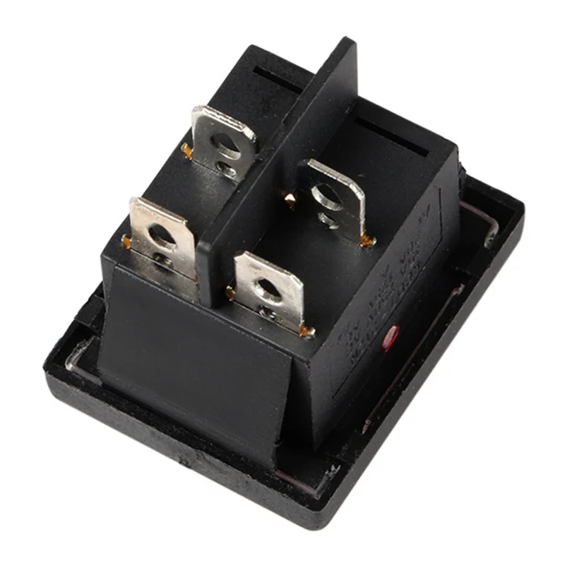 ABGE-5PC 36X29mm SPST Interruttore a bilanciere per barca impermeabile a 4 pin per aspirapolvere industriali con copertura impermeabile