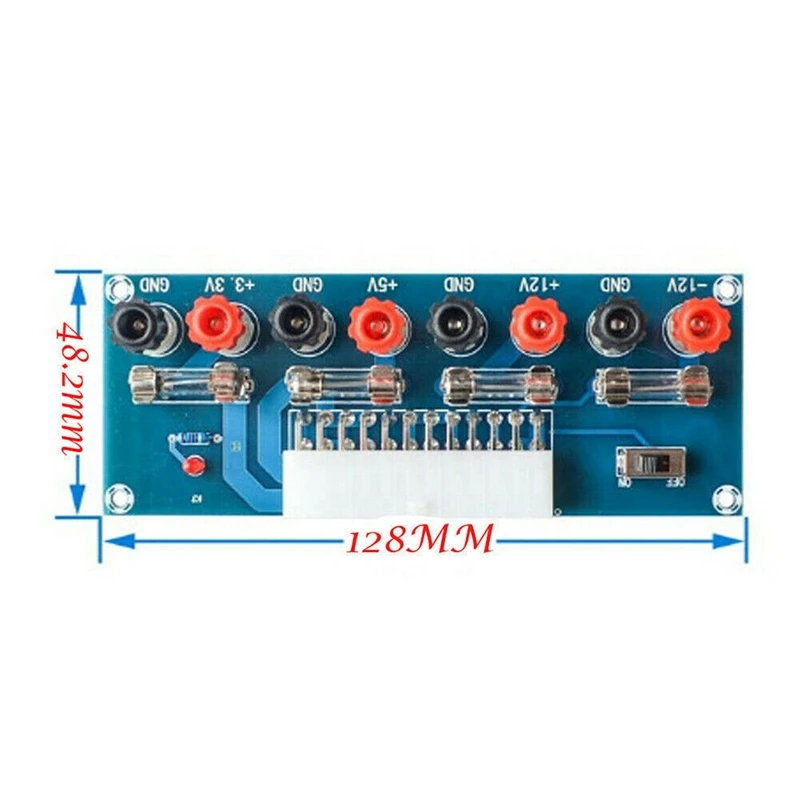 24 Pins Atx Benchtop Board Computer Pc Power Supply Breakout Adapter Module