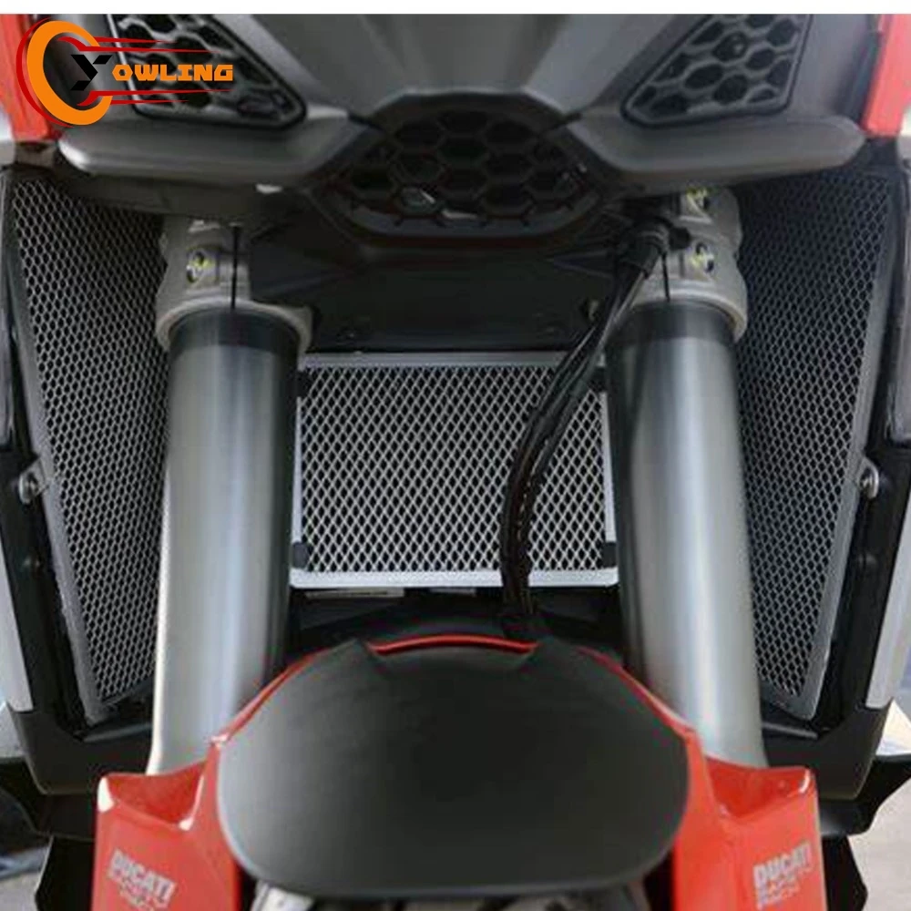 ل Ducati Multistrada V4 S V4S Sport 2021 2022 2023 2024 Multistrada V4 Pikes الذروة رالي المبرد الحرس حامي غطاء مصبغة