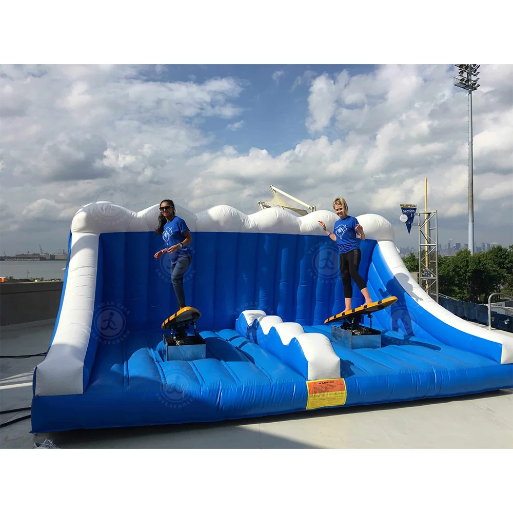 الجملة لوح التزلج الميكانيكية نفخ الكهربائية مزدوجة لوح التزلج محاكاة آلة ركوب الأمواج للتدريب على ركوب الأمواج #2