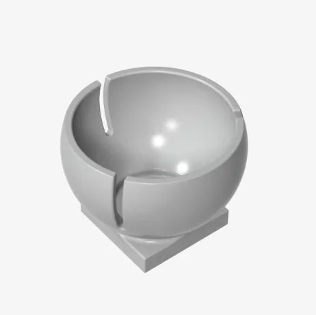 10pcs Building block part 44358 cylindrical hemisphere 3x3 ball tower socket compatible with 2x2 bottom accessories