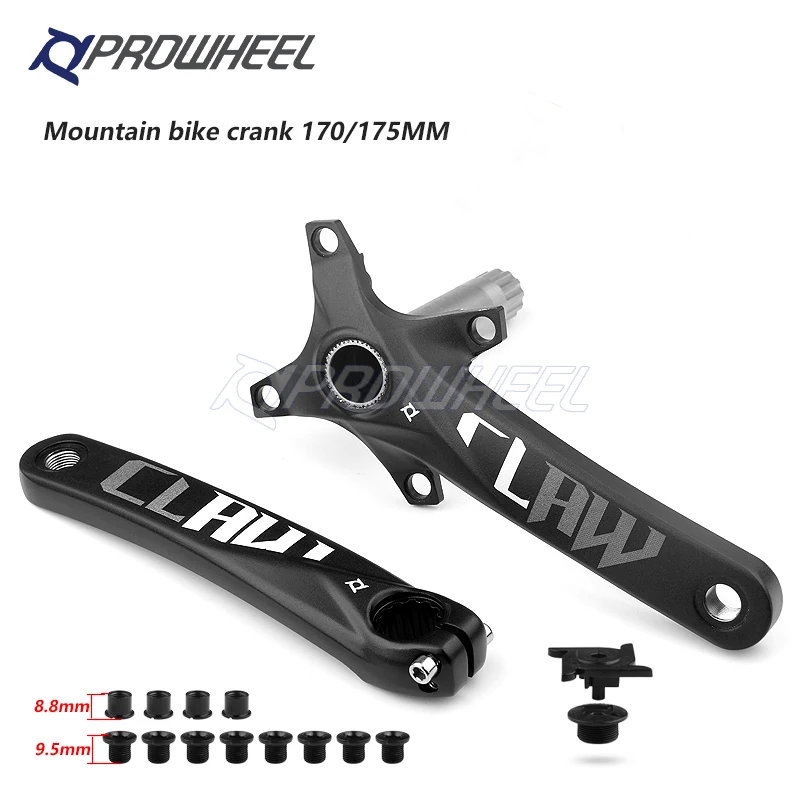 PROWHEEL 104BCD 175mm 170mm Cranks 30/32/34/36/38/40/42/44/46/48/50/52T Sprocket Bottom Bracket Mountain Bicycle Crankset