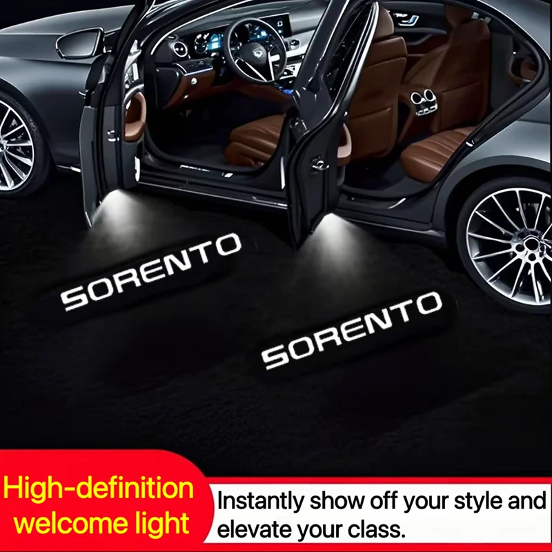 LED Car Door Welcome Light Wireless Car Styling Projector Shadow Lamp for Sorento Sportage Ceed Rio Logo K3 K2 K5 K9 GT Line
