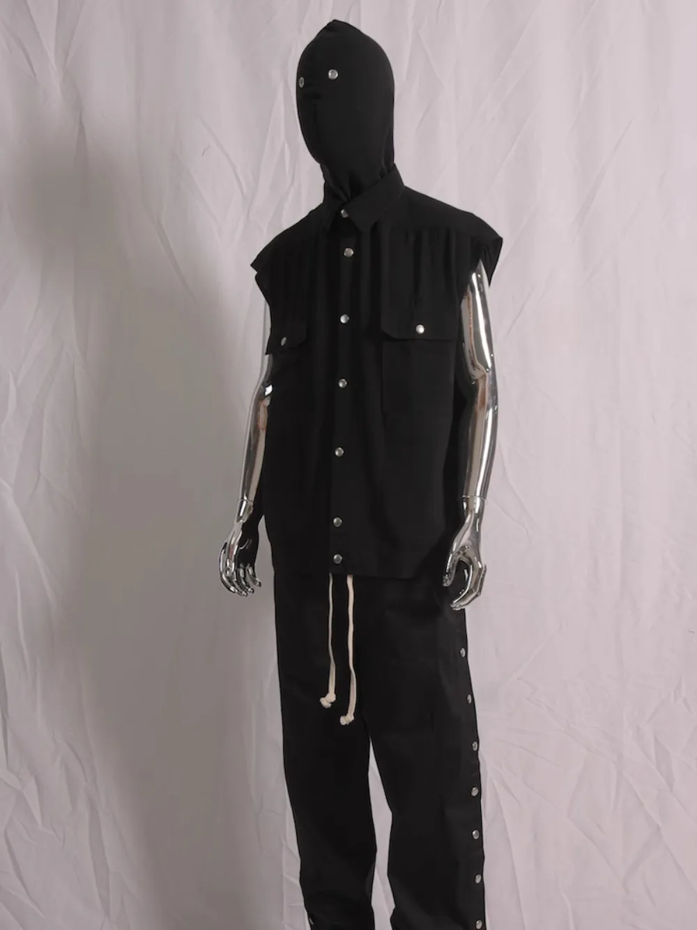 High Street Dark RO Vest Men's Japanese Style Dark Style Sleeveless Shirt Loose and Fashionable Vest Coats  Men Clothing