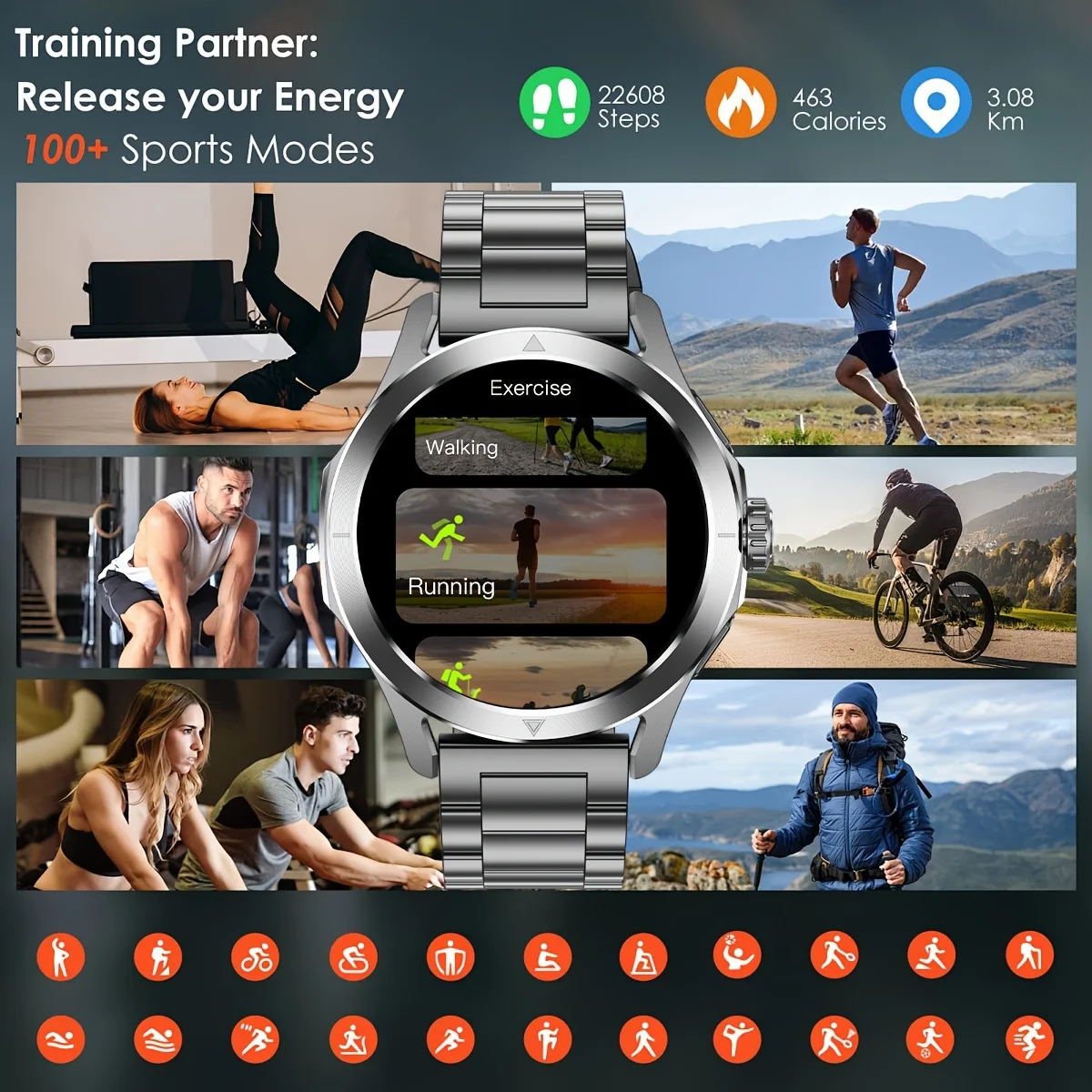 NewS4 Ultra GPS Track Sport ساعة ذكية للرجال AMOLED HD شاشة بلوتوث دعوة NFC معدل ضربات القلب مقاوم للماء ساعة ذكية لشاومي 2025