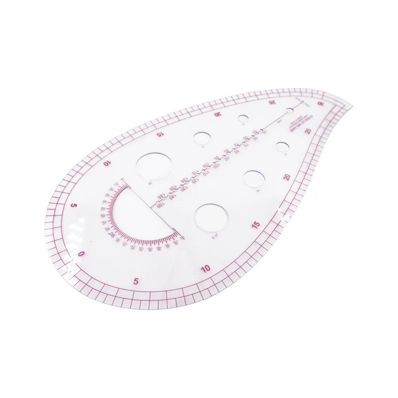 6460 Multifunctional French Curve Ruler Armhole Grading Sewing Ruler for Garment Design