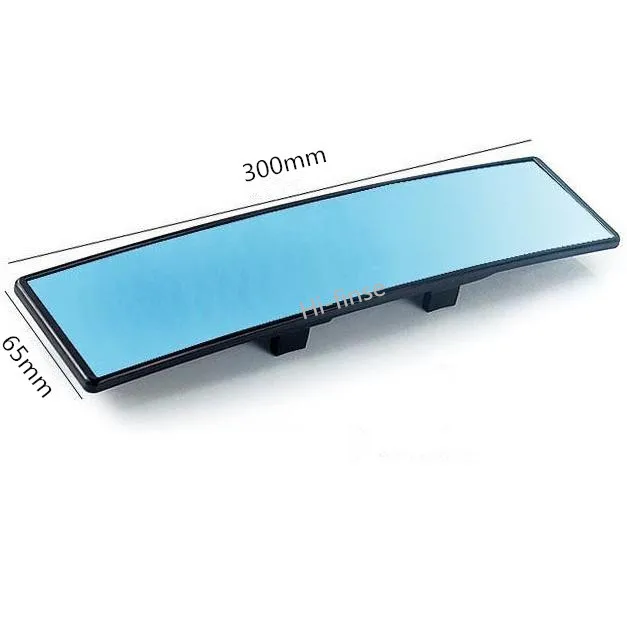 Car rearview reversing mirror, rearview curved mirror, large field of view, anti fog, anti glare rearview mirror, blue mirror