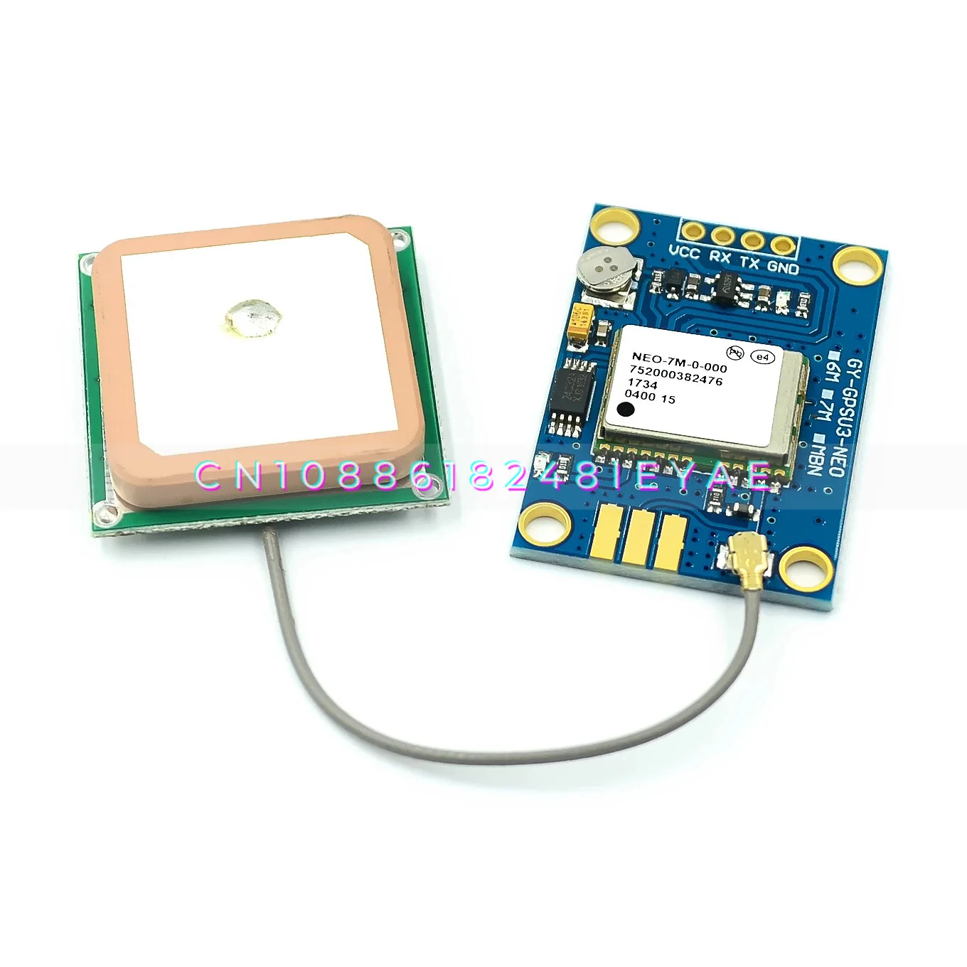 GY-NEO-6M/7M/8M GPS Module, Active Ceramic Antenna, Ceramic Antenna Module, Ceramic Plate Antenna