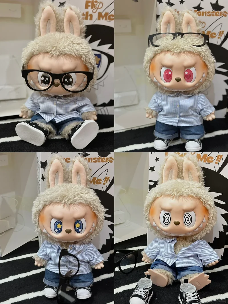 Original 58cm Zimomo 40cm Flip With Me 38cm Mokoko Angel Crying Again Doll Model Toy Original Labubu V1 V2 Toy Birthday Gifts