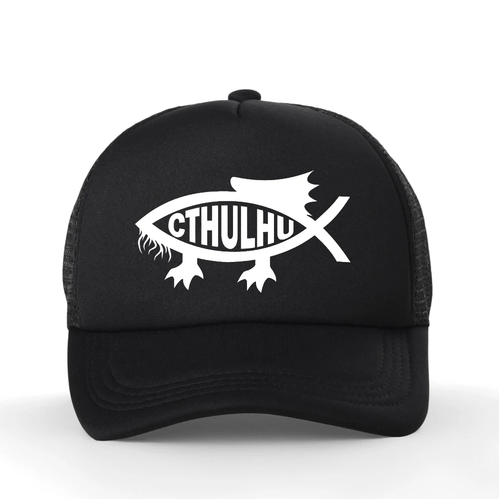 Cthulhu Golf Fish Baseball Cap Cool Design Fashion High Quality Summer Mesh Breathable Trucker Hat Casquette