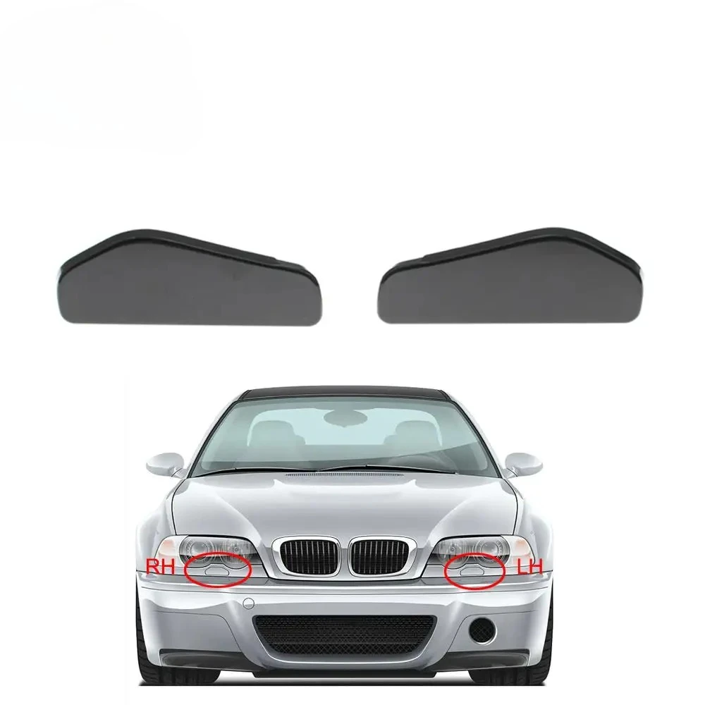 For BMW  3 Series E46 Sedan Wagon Front Bumper HeadLight Lamp Washer Spray Cleaning Actuator Cover Cap 61677066847 61677066848