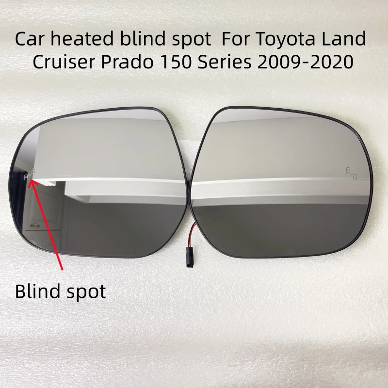 Car heated blind spot convex mirror glass for Toyota Land Cruiser Prado 150 Series 2009 10 11 12 13 14 15 16 17 18 19 20