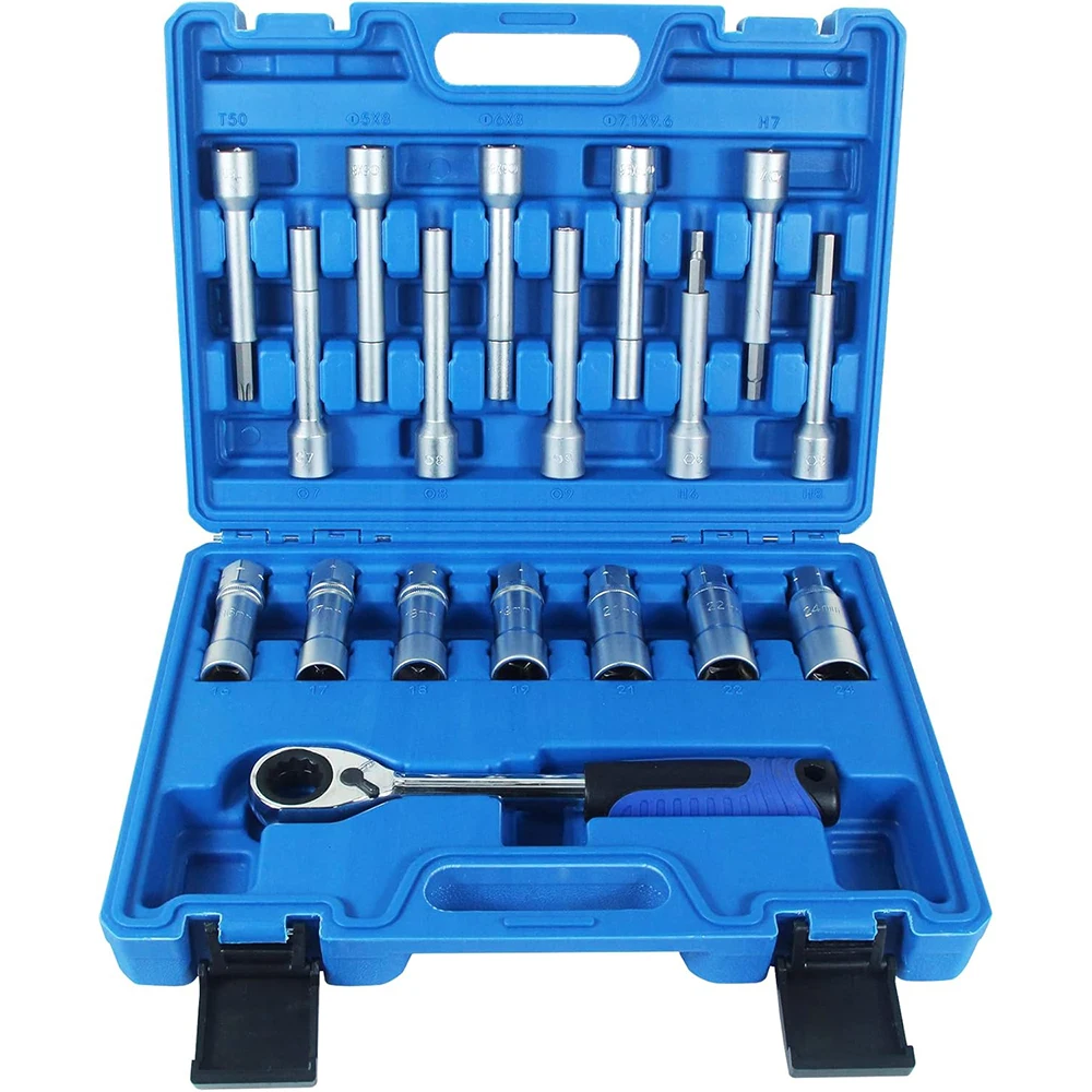 

18PCS Steering Hub Suspension Shock Absorber Strut Nut Removal Tool Socket Kit