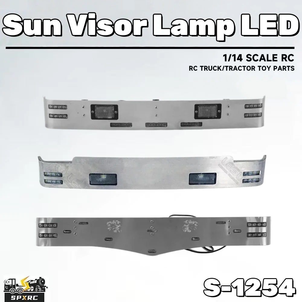3v-led-lighting-sun-visor-lamp-set-s-1254-for-1-14-tamiya-rc-r620-r470-truck-romote-contol-trailer-tipper-truck-toy-parts