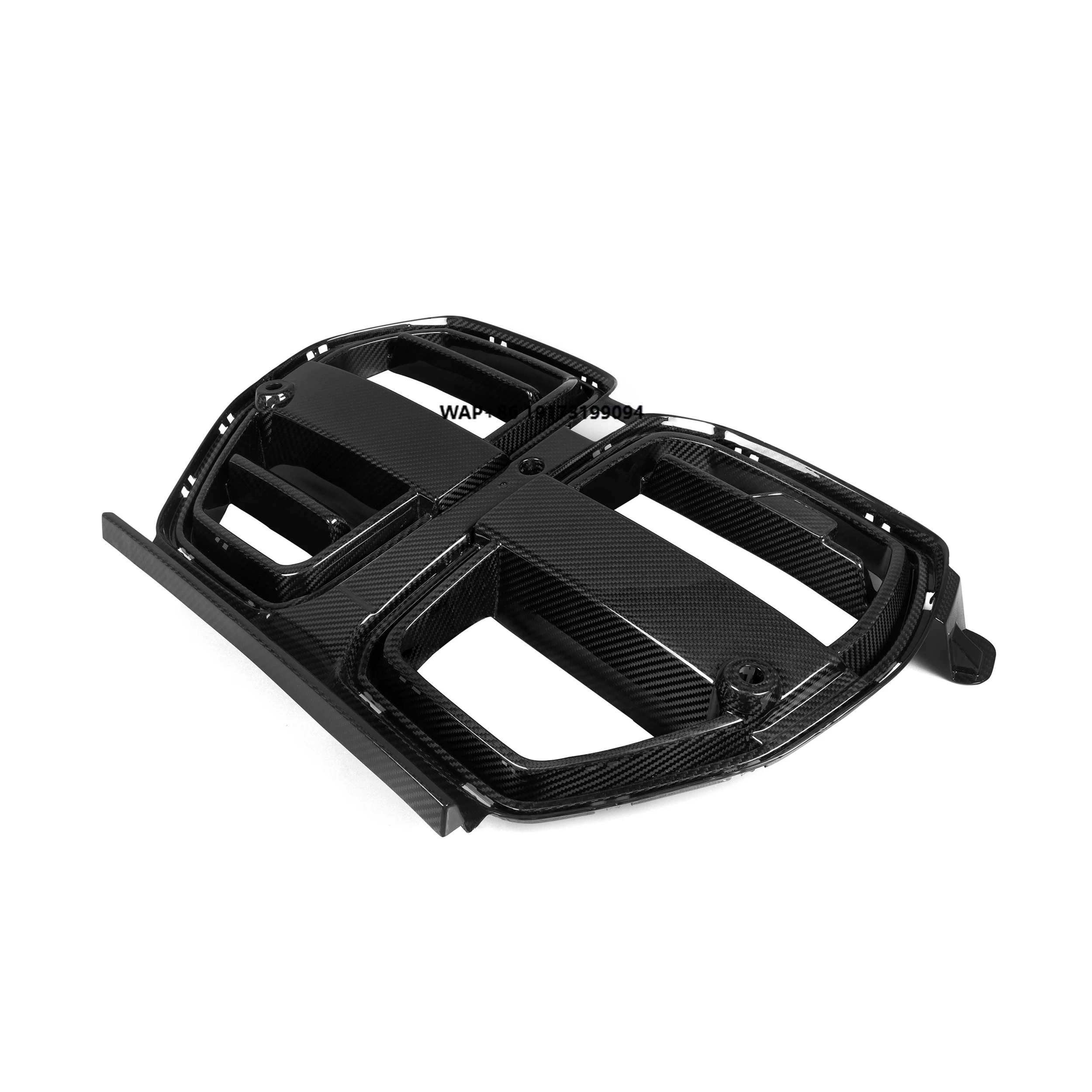 

Grille With ACC For B-MW 2021+ M3 G80 M4 G82 Carbon Fiber Front Grill Car Front Bumper Grille SQ-V Style Grille