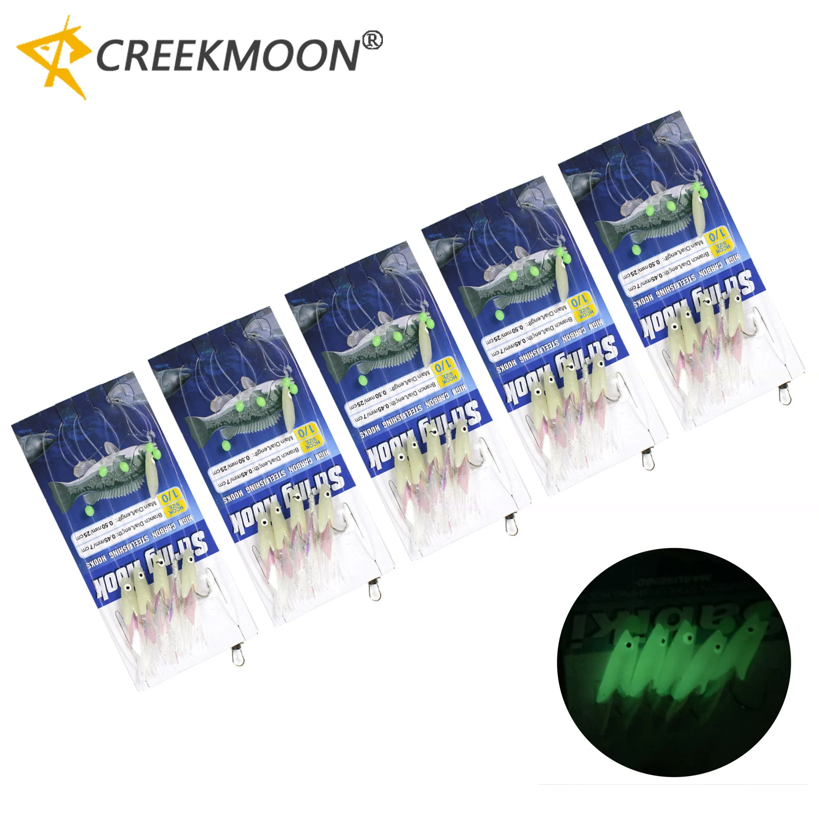 50/25/15 Stuks Prachtige Lichtgevende Zachte Garnalen Vissen Haak Lokaas Gesimuleerde Vis Huid String Haak Prikkeldhaak Bas Kabeljauw Voor Zee