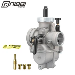 NIBBI 2T 4T Carburetor Motorcycle PE24/26/28/30mm Carb with Carb Jets for YAMAHA Kawasaki Honda SUZUKI Dirt Bike