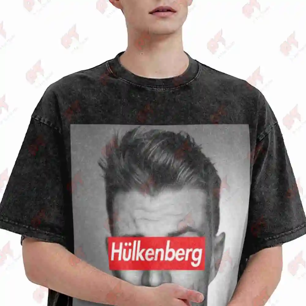 Nico Hulkenberg Photo Vintage Washed Tee Pure Cotton T-Shirt
