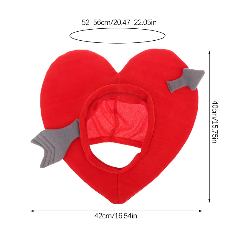 Chapéu de pelúcia engraçado dos desenhos animados amor cupido seta chapéu quente criativo novidade bonés festa cosplay adereços dia dos namorados confissão prop