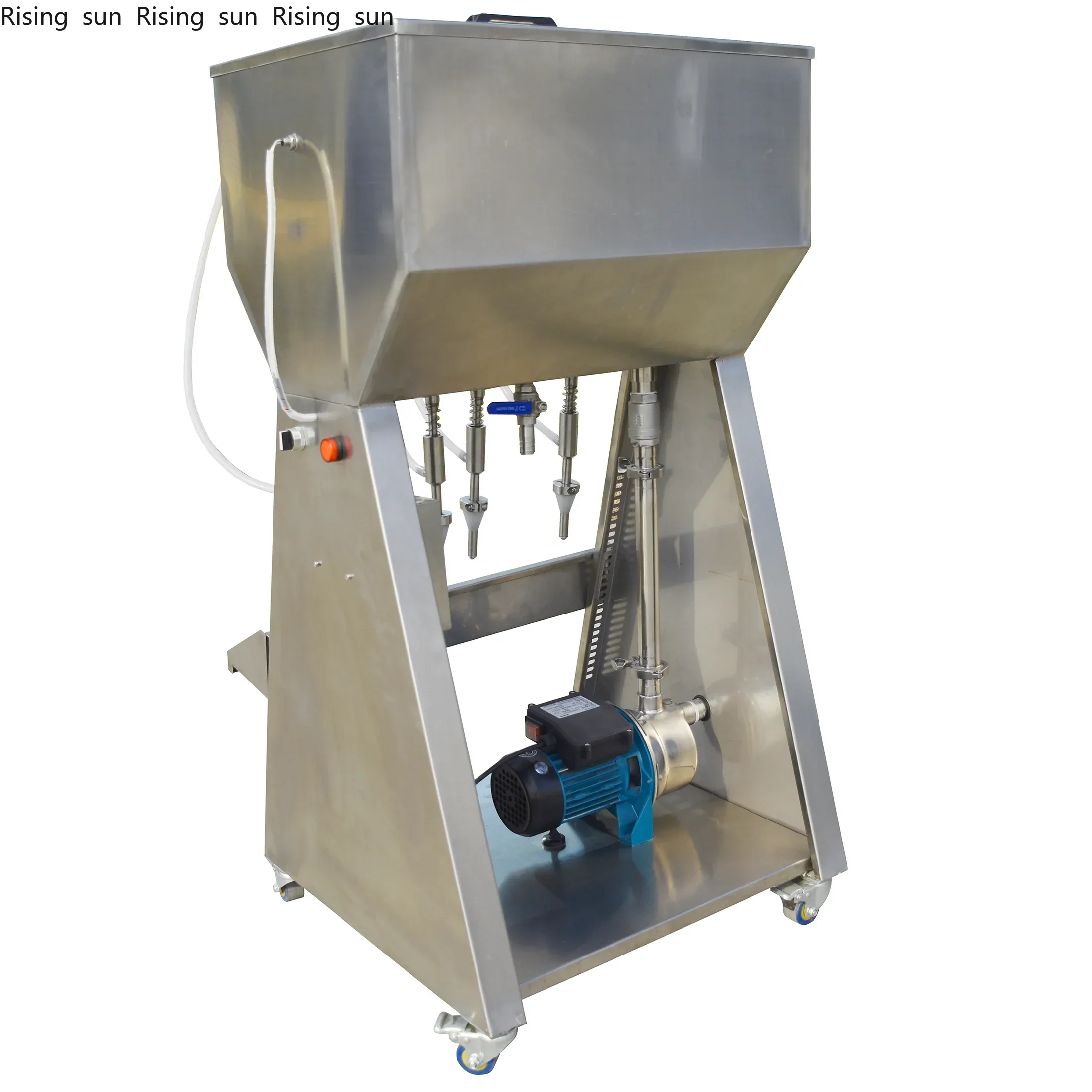 Gravity Wine Water Bottle Filler Siphon 4 Heads    Top Gravity Overflow Liquid Filling Machines With Feeding Pump