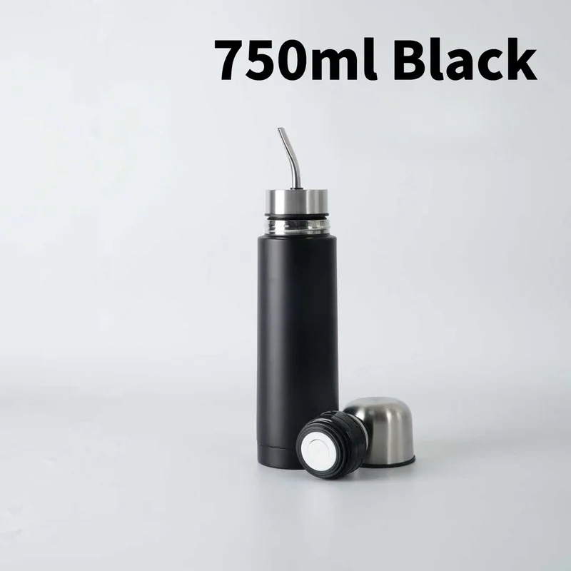 3‑in‑1 304 Stainless Steel Yerba Mate Cup with Built‑in Bombilla, 500ml 750ml Vacuum Insulated Travel Mug