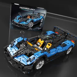 Technical 2289pcs Paganis Racing Car City Sports Vehicle Building Blocks Electroplating Supercar Bricks Toys For Children Gifts