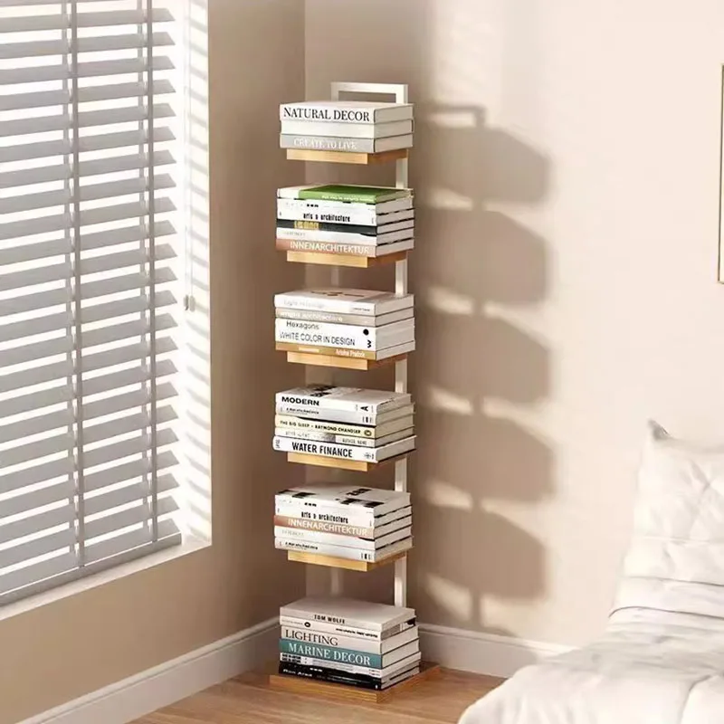 ชั้นวางหนังสือดีไซน์สวยงาม ชั้นเก็บของส่วนตัว สไตล์นอร์ดิก ชั้นวางหนังสือแบบยุโรป ชั้นวางตั้งพื้น เฟอร์นิเจอร์ชุดห้องนั่งเล่น