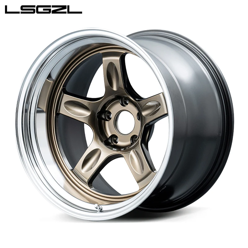 OEM Forged magnesium 2-piece wheel deep dish luxury 5x120 rim spoke wire chrome concave For BMW AUDI C8 Porsche car Wheels rims