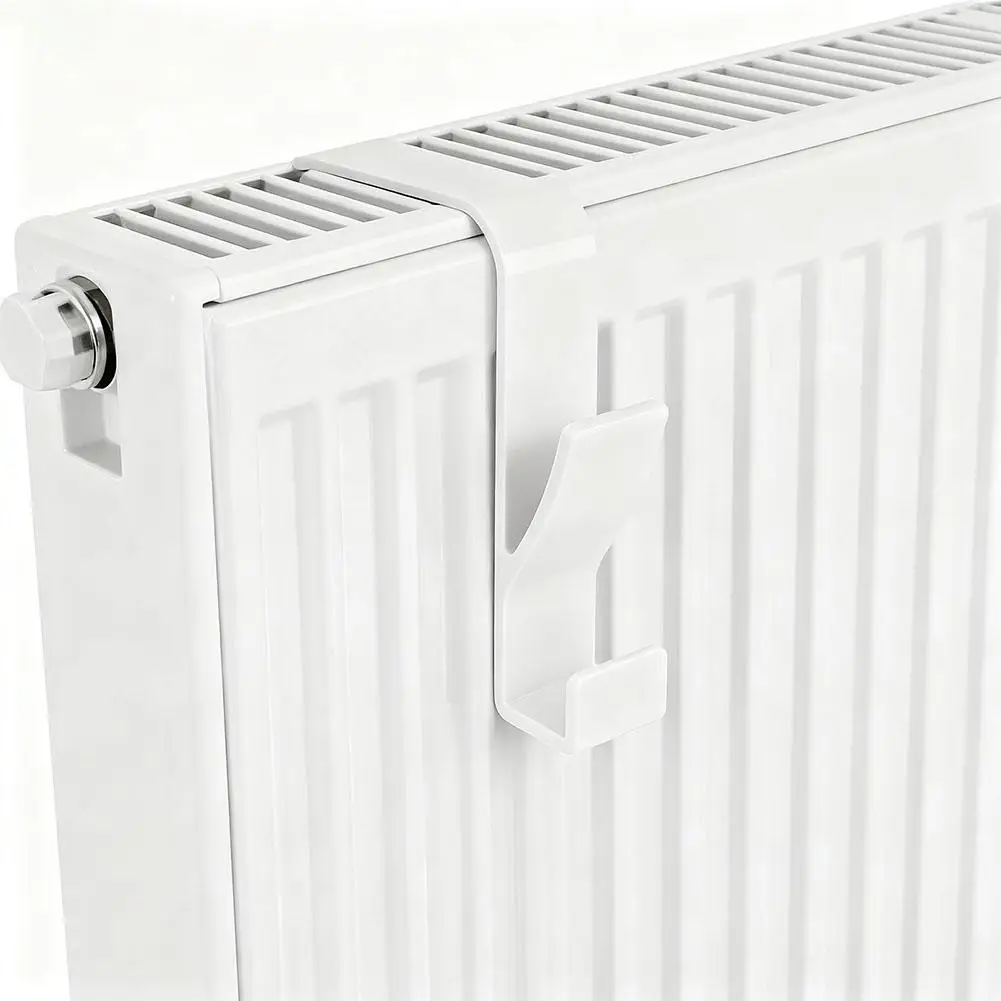 Bathroom Shower Towel Holder Hanger Heated Radiator Rail Hooks Clips Storage Racks Clothes Scarf Hanger Hooks