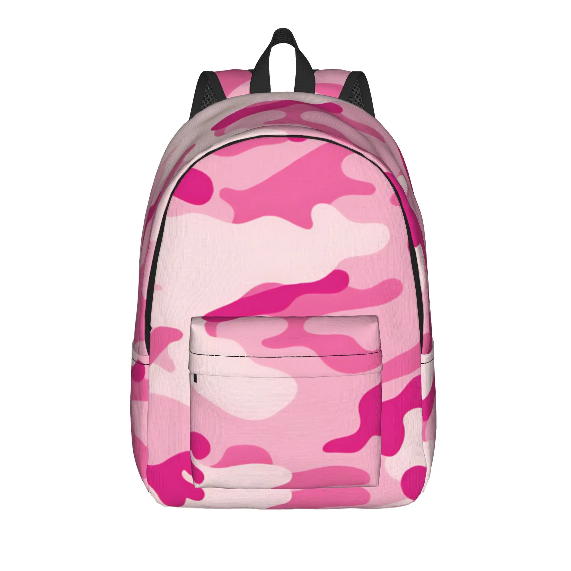 Pink Camouflage Backpack  Travel Backpacks Boy Girl Cute School Bags Custom Print Rucksack
