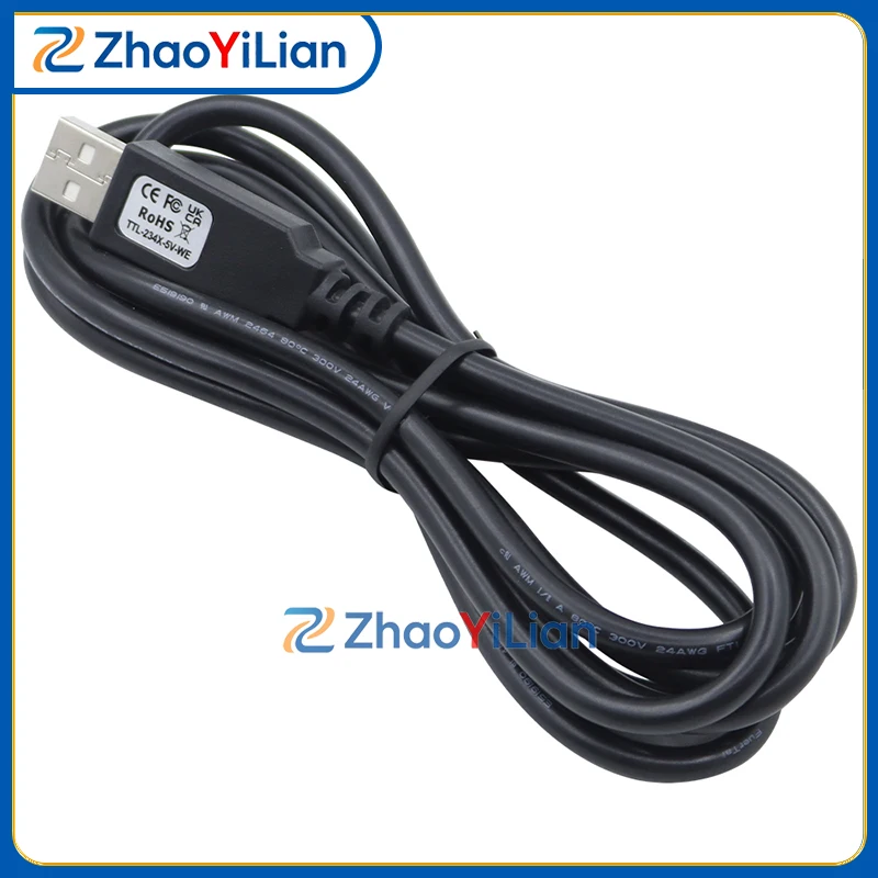 For TTL‑234X‑5V‑WE FTDI TTL234X Series USB UART Converter Cable 3Mbaud Max TTL Serial Debug Prototype Wire Cable