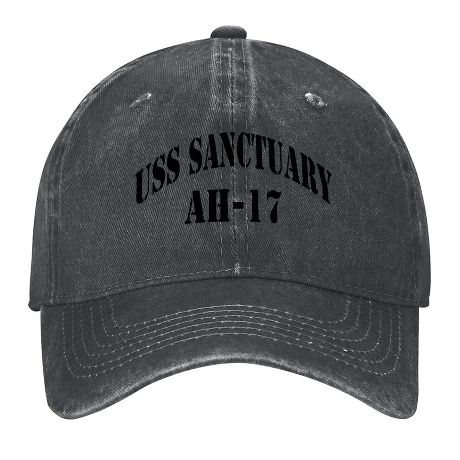 

USS SANCTUARY (AH-17) SHIP'S STORE Baseball Cap Sun Cap custom Hat foam party Hat Gentleman Hat Women Men's