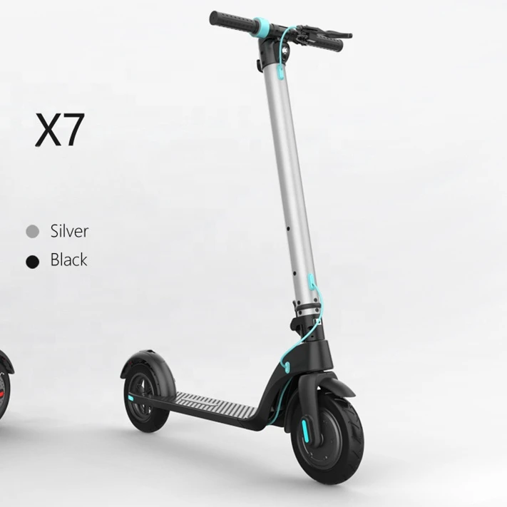 Rear Wheel Drive Two-wheel Scooter Electric Kick Scooter X7 Electric Scooters For Prolong Riding Distance Foldable Unisex 350W