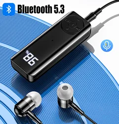 Bluetooth 5.3 Ontvanger 3.5Mm Aux Adapter Voor Auto Hoofdtelefoon Speaker Muziek Draadloze Bluetooth 3.5 Jack Audio Ontvanger