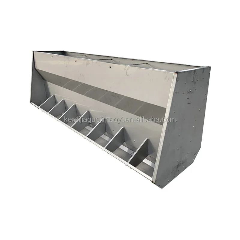 

Factory Price Pig Farm Equipment Stainless Steel Double Side Automatic Pig Sow Feeder Trough Pig Feeder