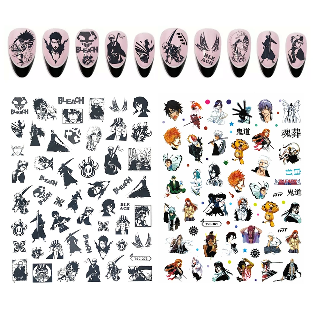 TSC-273 TSC-107 Dood God Duivel Tomie Diy 3d Terug Lijm Nail Art Stickers Stickers Schuifregelaars Nagel Ornament