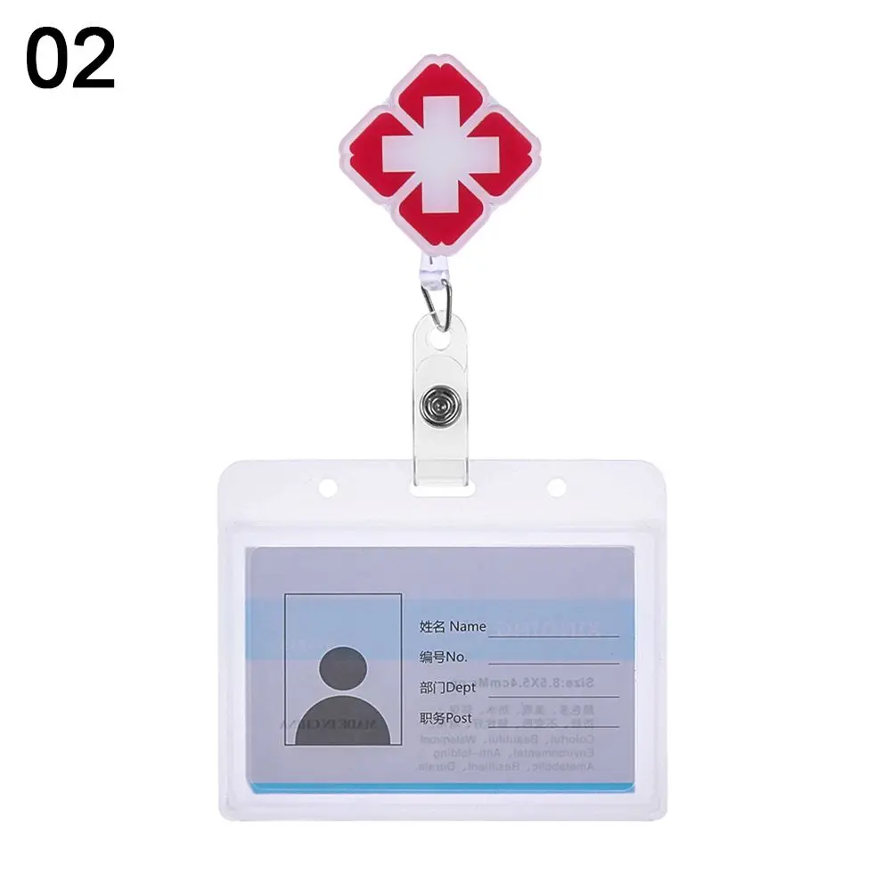 

Office Supplies Retractable Name Tags Metal Clip with Retractable Reel Business Work Card ID Badge Holder Badge Holders