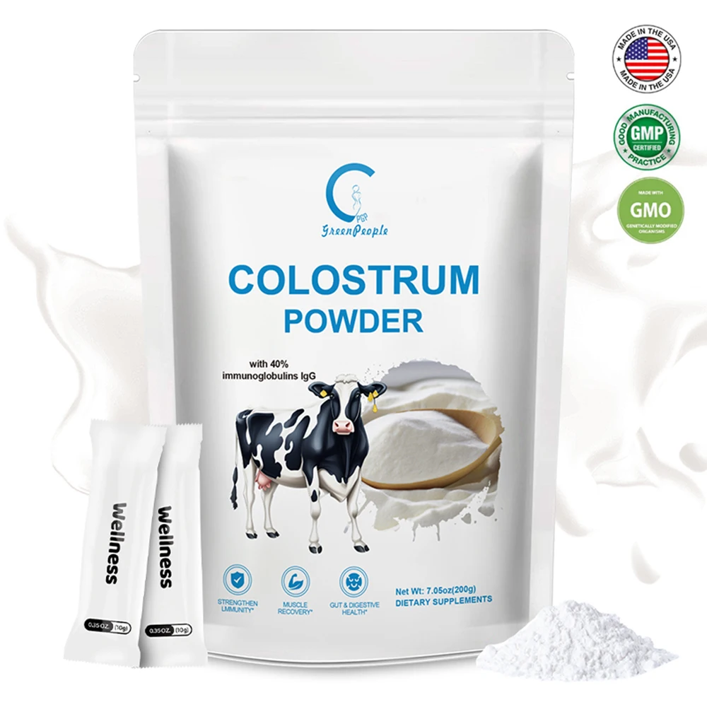 Colostrum Supplement 120 Capsules, Bovine Colostrum Powder. Contains 40% Igc Immunoglobulins