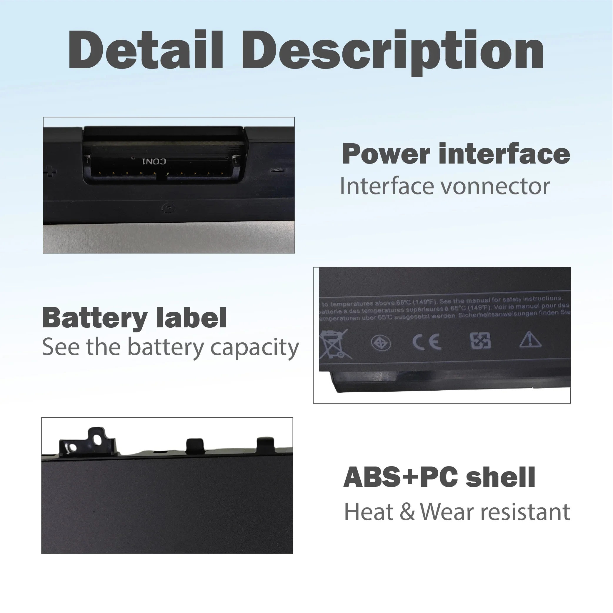 【توصيل سريع】بطارية كمبيوتر محمول J60J5 جديدة لأجهزة Dell Latitude E7270 E7470 J60J5 R1V85 MC34Y 7.6V 7000mAh 242WD 1W2Y2 #5
