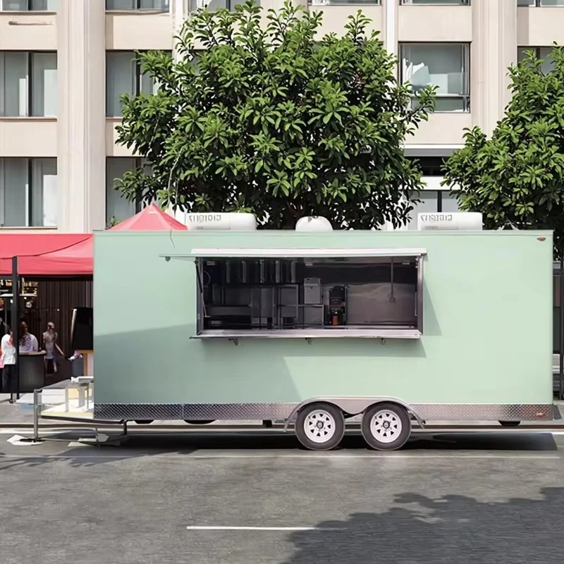 Budget 2025 Fully Equipped Mobile Food Truck Trailer Cheap Price Complete Catering Kitchen for Shop