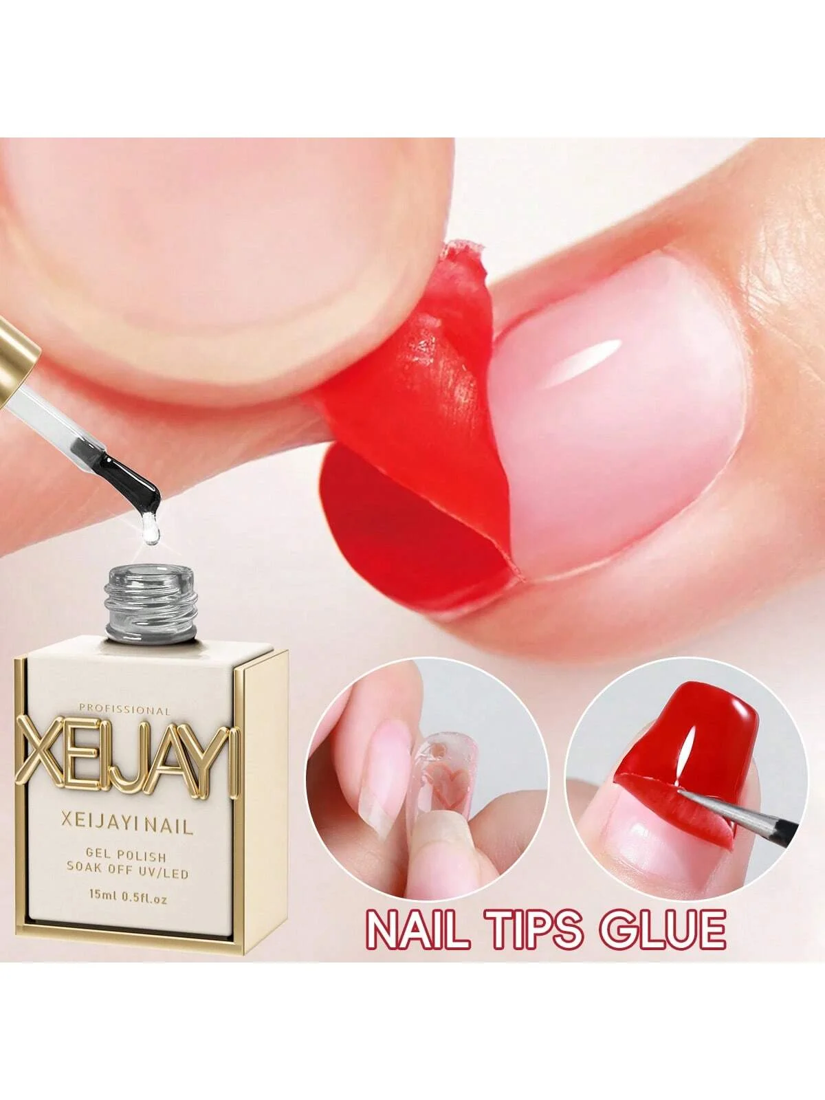 XEIJAYI 15ml Multifunktions-Nagelgel, optionaler Seal-Primer und andere haltbare UV/LED-Produkte, geeignet für Nagelstudios für Frauen.