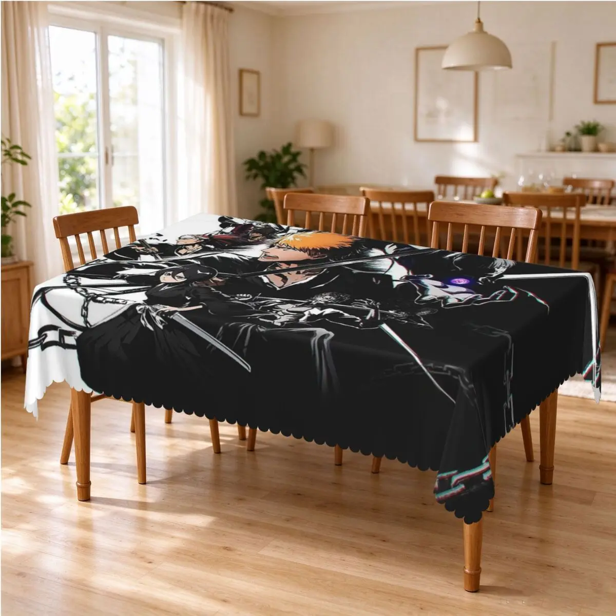 Ichigo Kurosaki Bleach Anime Tablecloth Restaurant Kitchen Rectangular Tablecloth Festival Party Decorations Dining Table Cover